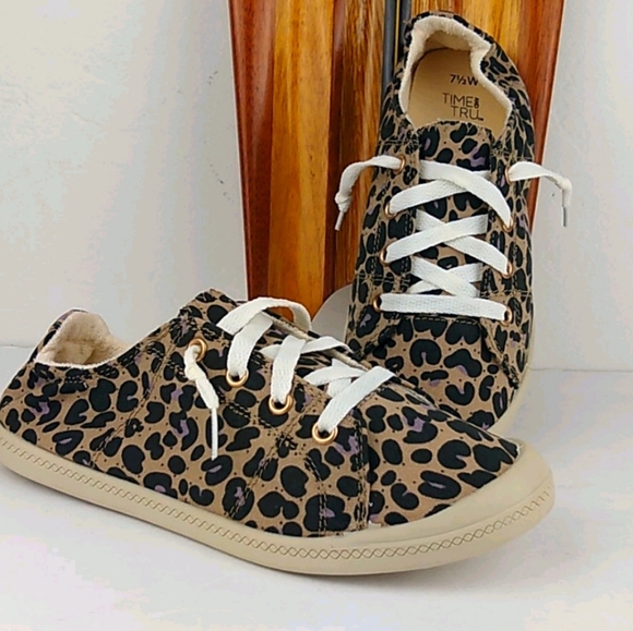 ❤️ BUNDLE ONLY ❤️ Leopard Print Classic No Tie Comfort Fit Tennis - Picture 8 of 12